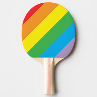 Pala De Ping Pong Ping Pong Paddle con rayas arcoiris