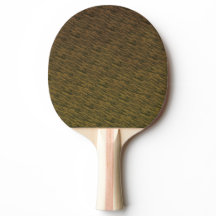 Ping Pong Paddle con textura marrón-verde