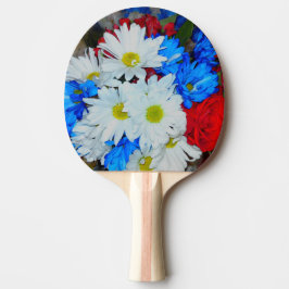 Pala De Ping Pong Ping Pong Paddle de color blanco brillante y azul