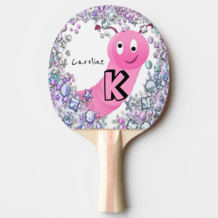 Pala De Ping Pong Ping Pong Paddle Floral Rosa