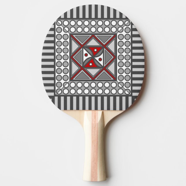 Pala De Ping Pong Ping Pong Paddle geométrico alternativo (Anverso)