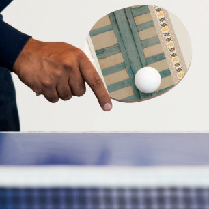 Pala De Ping Pong Ping Pong Paddle Green & Beige