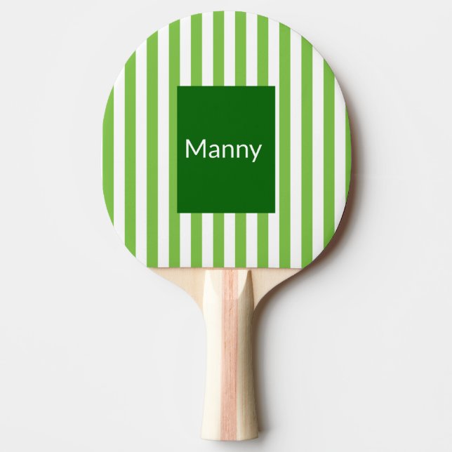 Pala De Ping Pong Ping Pong Paddle Green White Stripe (Anverso)