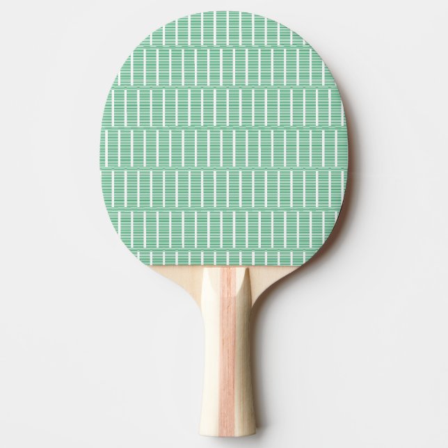 Pala De Ping Pong Ping Pong Paddle Green & White Stripe (Anverso)