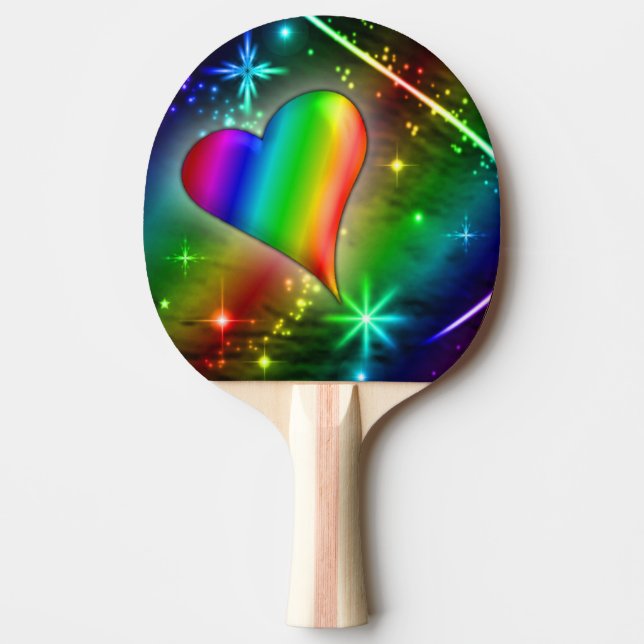 Pala De Ping Pong Ping Pong Paddle/Hearts (Anverso)