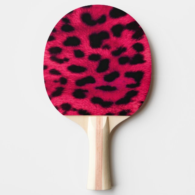 Pala De Ping Pong Ping Pong Paddle/Hot Pink Leopard Print (Anverso)