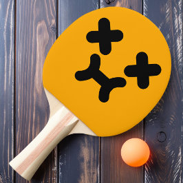 Pala De Ping Pong Ping Pong Paddle, Naranja de la cara desnuda