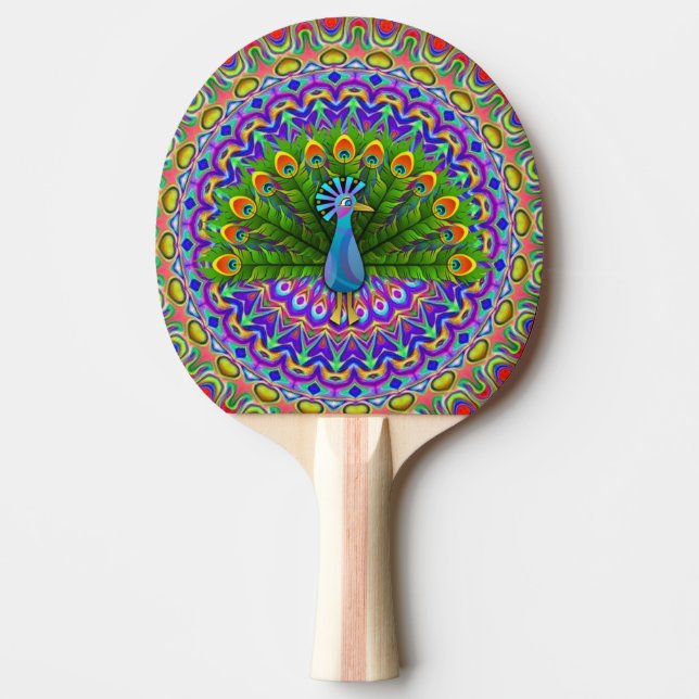 Pala De Ping Pong Ping Pong Paddle Peacock (Anverso)
