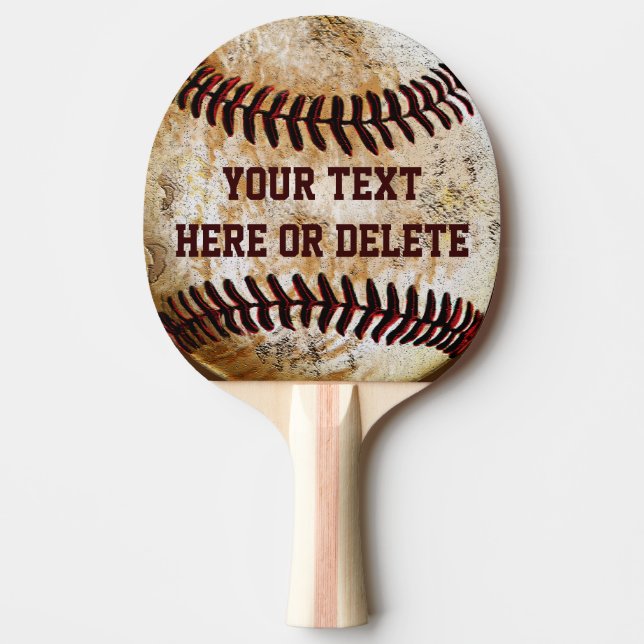 Pala De Ping Pong Ping Pong Paddle personalizado de béisbol (Anverso)