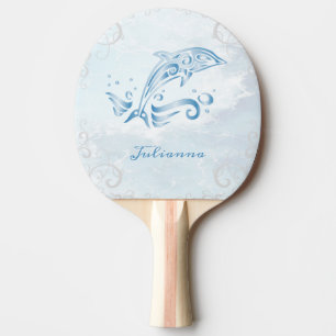 Pala De Ping Pong Ping Pong Paddle personalizado de delfín azul