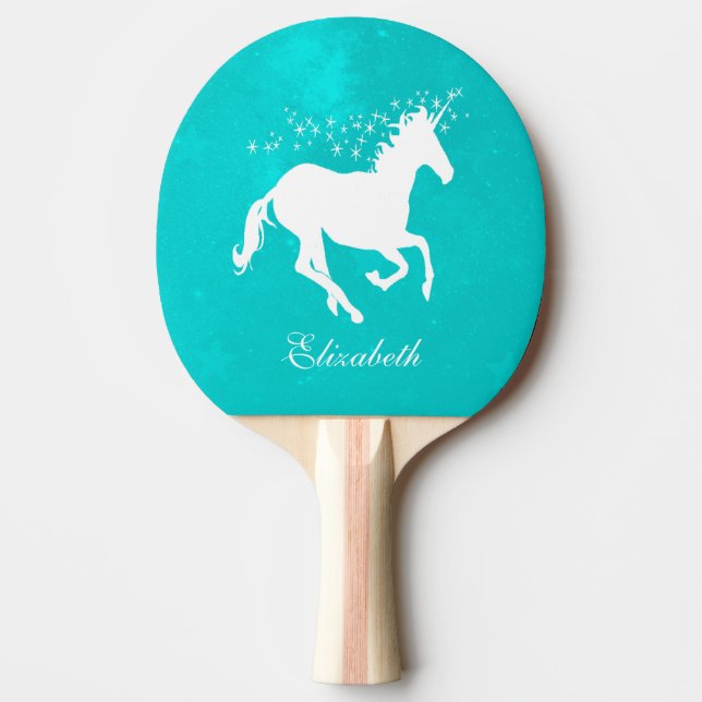 Pala De Ping Pong Ping Pong Paddle personalizado de Turquoise Unicor (Anverso)