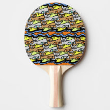 Ping Pong Paddle, Personalizado gráfico de gatos y