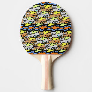 Pala De Ping Pong Ping Pong Paddle, Personalizado gráfico de gatos y