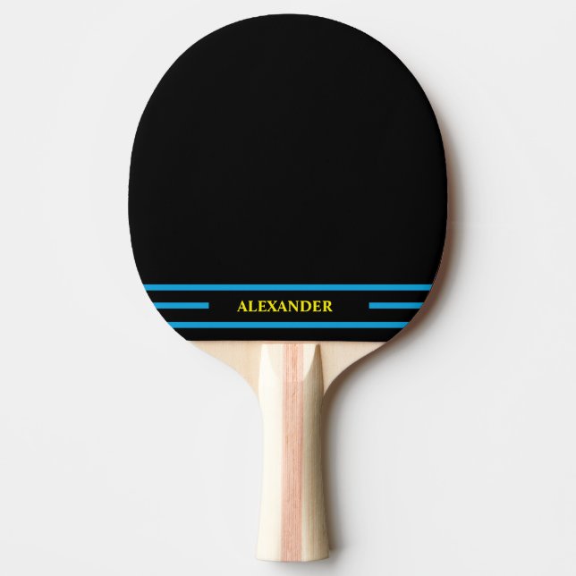 Pala De Ping Pong Ping Pong Paddle personalizado negro (Anverso)