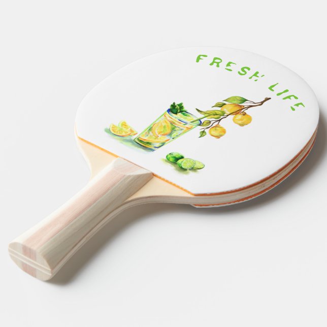 Pala De Ping Pong Ping Pong Paddle - Personalizado Textos (Ángulo frontal)