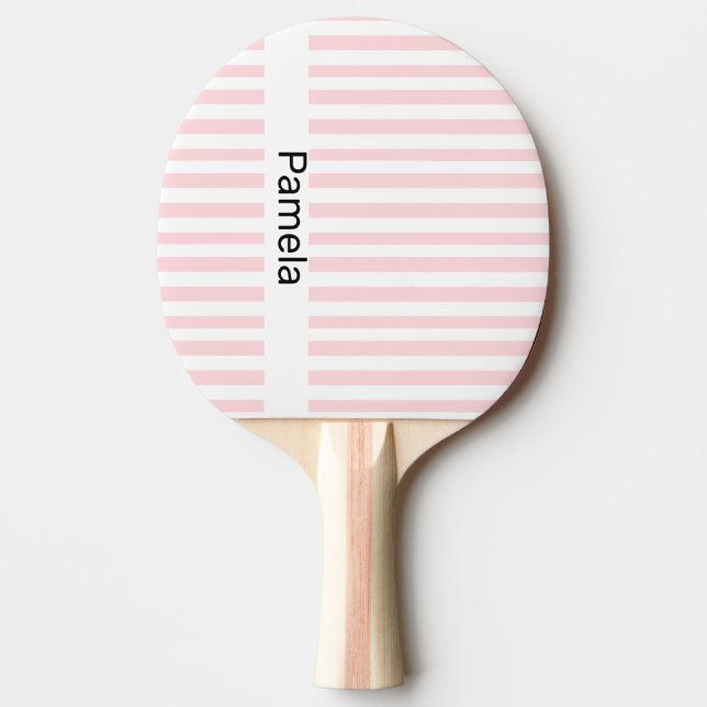 Pala De Ping Pong Ping Pong Paddle Pink & White Stripe (Anverso)