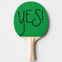 Ping Pong Paddle sí y no