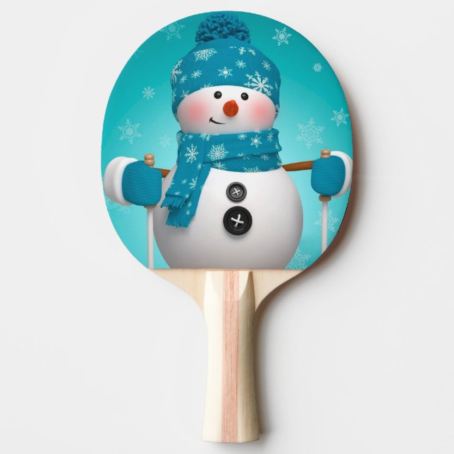 Pala De Ping Pong Ping Pong Paddle/Snowman (Anverso)