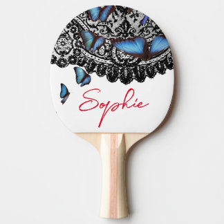 Pala De Ping Pong Ping Pong Paddle "SOPHIE" MARIPOSAS