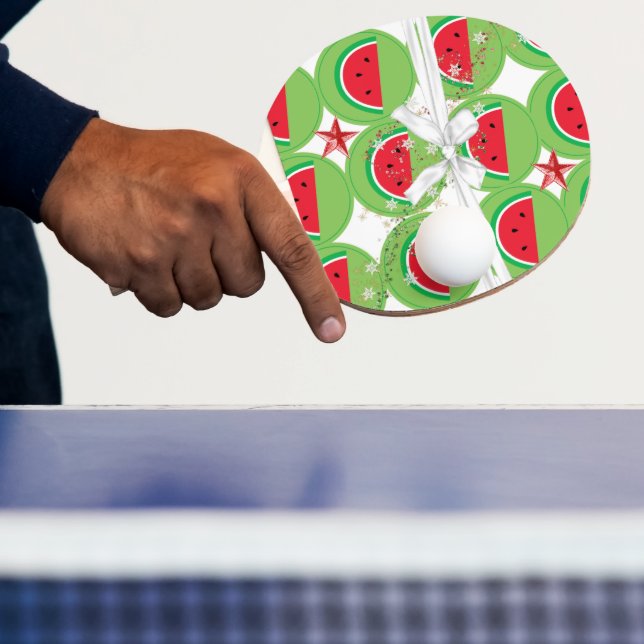 Pala De Ping Pong Ping Pong Paddle Watermelon White Ribbon (in situ)