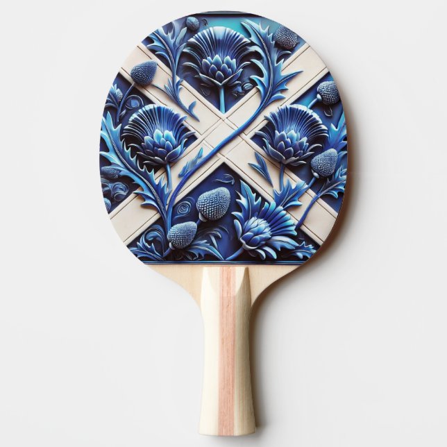 Pala De Ping Pong Ping pong paddle with Scottish Thistle (Reverso)