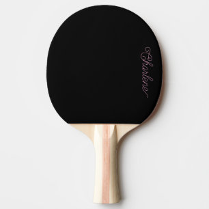 Pala De Ping Pong Ping Pong Pong Paddle personalizado negro y rosa