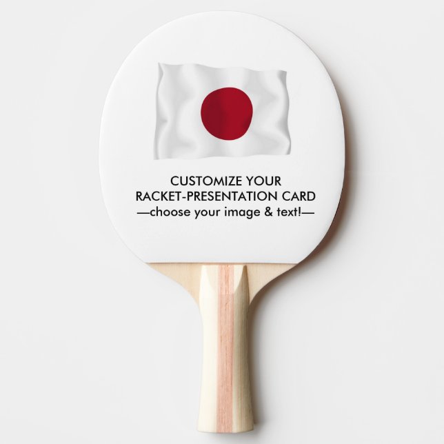 Pala De Ping Pong Ping Pong Racket-Presentation Card (Anverso)