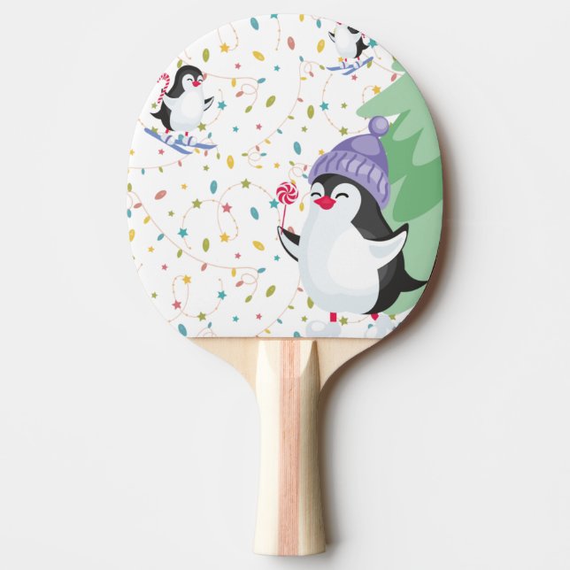 Pala De Ping Pong Pingüino (Anverso)
