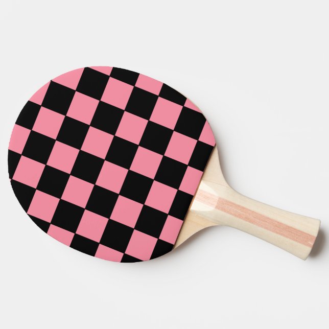 Pala De Ping Pong Pink and Black Check (Lateral)