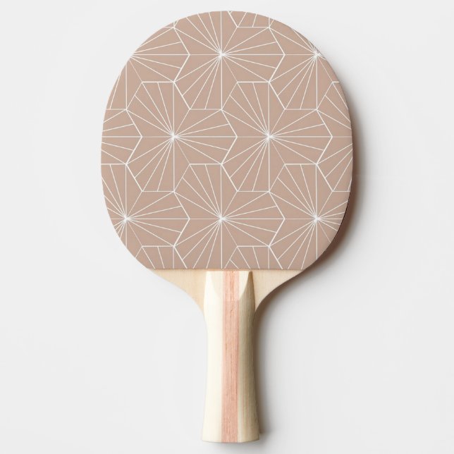 Pala De Ping Pong Pink Dandelion Hex Tile (Anverso)