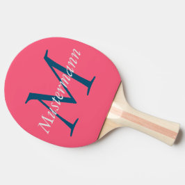 Pala De Ping Pong Pink mit Monogramm