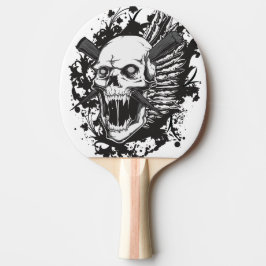 Pala De Ping Pong pintada principal del cazador del cráneo