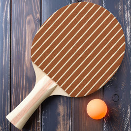Pala De Ping Pong Pintado con franjas finas Color Sol del Desierto