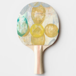 Pala De Ping Pong Pintura abstracta moderna en papel de periódico