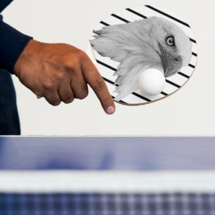 Pala De Ping Pong Pintura de aceite de águila calva,