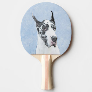 Pala De Ping Pong Pintura de gran dano (Harlequin) - Arte original d