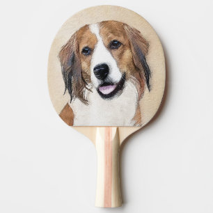 Pala De Ping Pong Pintura de Nederlandse Kooikerhondje - Arte de per