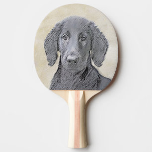 Pala De Ping Pong Pintura de recuperación plana - Arte del perro ori