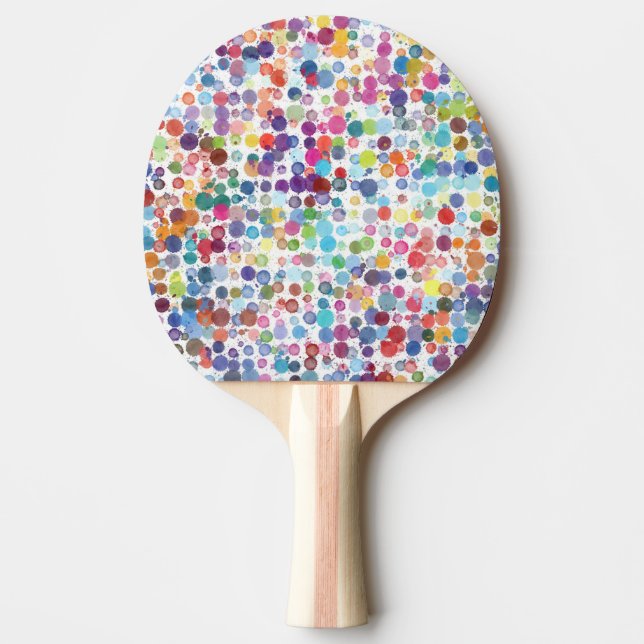 Pala De Ping Pong Pintura de salpicaduras (Anverso)