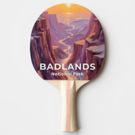 Pala De Ping Pong Pintura del Parque Nacional Badlands Dakota del Su