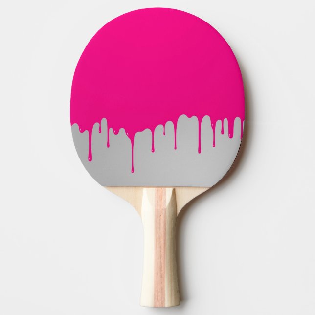Pala De Ping Pong pintura rosada minimalistic (Anverso)