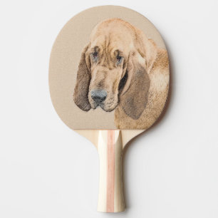 Pala De Ping Pong Pintura Sangrienta - Arte Perro Original.