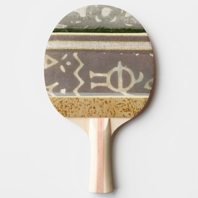 Pala De Ping Pong Pintura tribal contemporánea del modelo (Anverso)