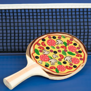 PALA DE PING PONG PIZZA FUNNY PING PONG PADDLE