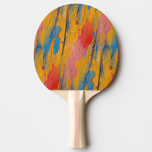 Pala De Ping Pong Placa de pintura colorida (Anverso)