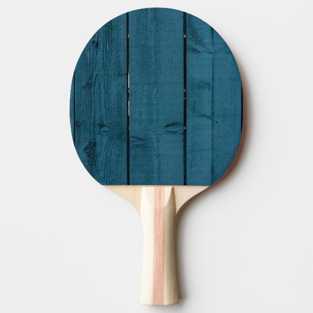 Pala De Ping Pong Placas de madera pintadas de azul (Anverso)