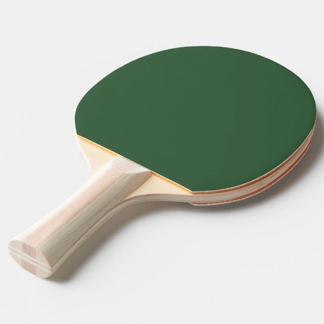 Pala De Ping Pong Plain Hunter Green (Ángulo frontal)