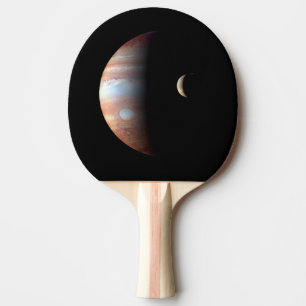 Pala De Ping Pong Planeta gigante del gas Júpiter y luna galileña Io