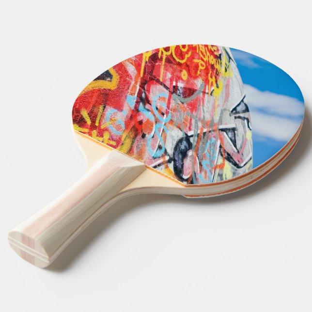 Pala De Ping Pong planeta graffiti (Ángulo frontal)