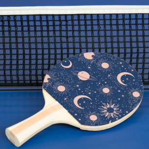 Pala De Ping Pong Planetas y patrones de estrellas